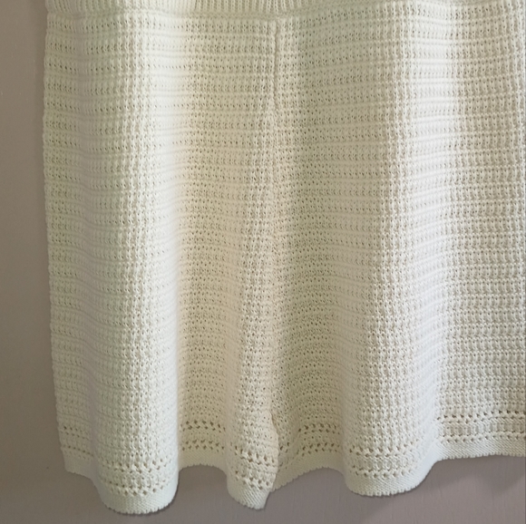 Crocheted shorts romper in cream. XL (New) ❣️ - Picture 7 of 7